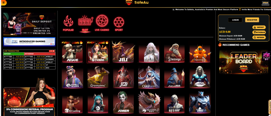 Safeau slot game